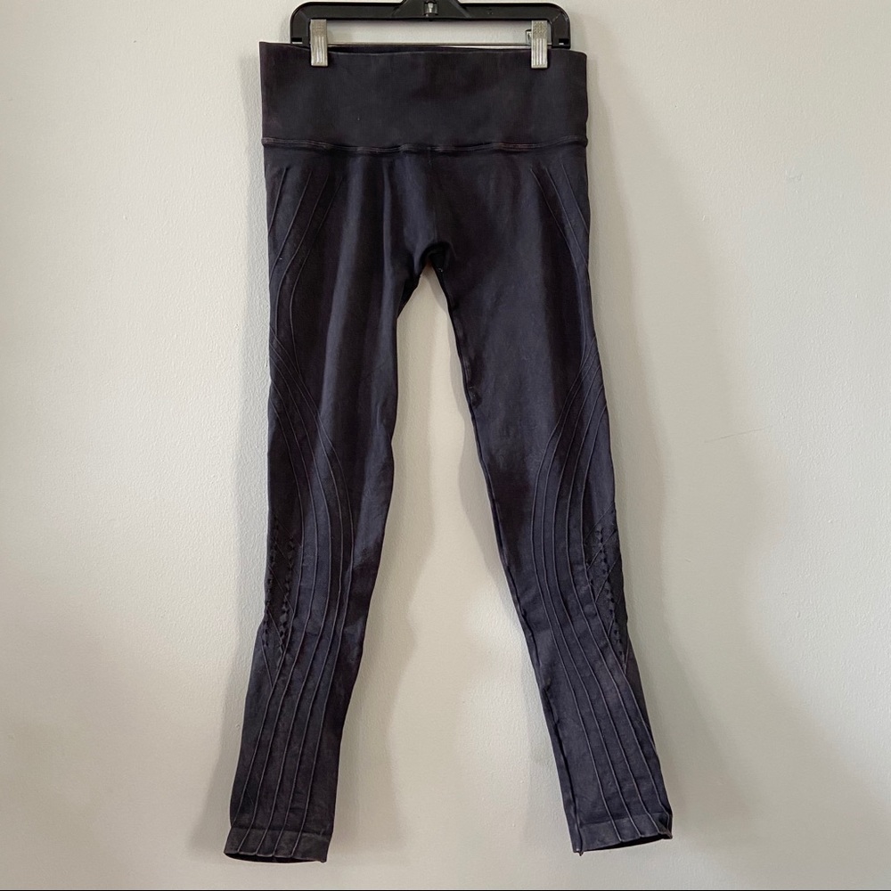 NUX Activewear Moto Leggings in Charcoal Grey